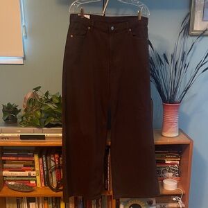 GAP Baggy Mid Rise jeans in Rich Brown